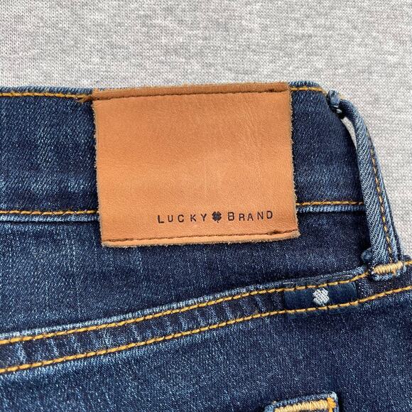 Lucky Brand Jeans Womens 4/27 Blue Sweet n Low Bootcut Dark Wash Lenoir Mid Rise - Picture 12 of 16